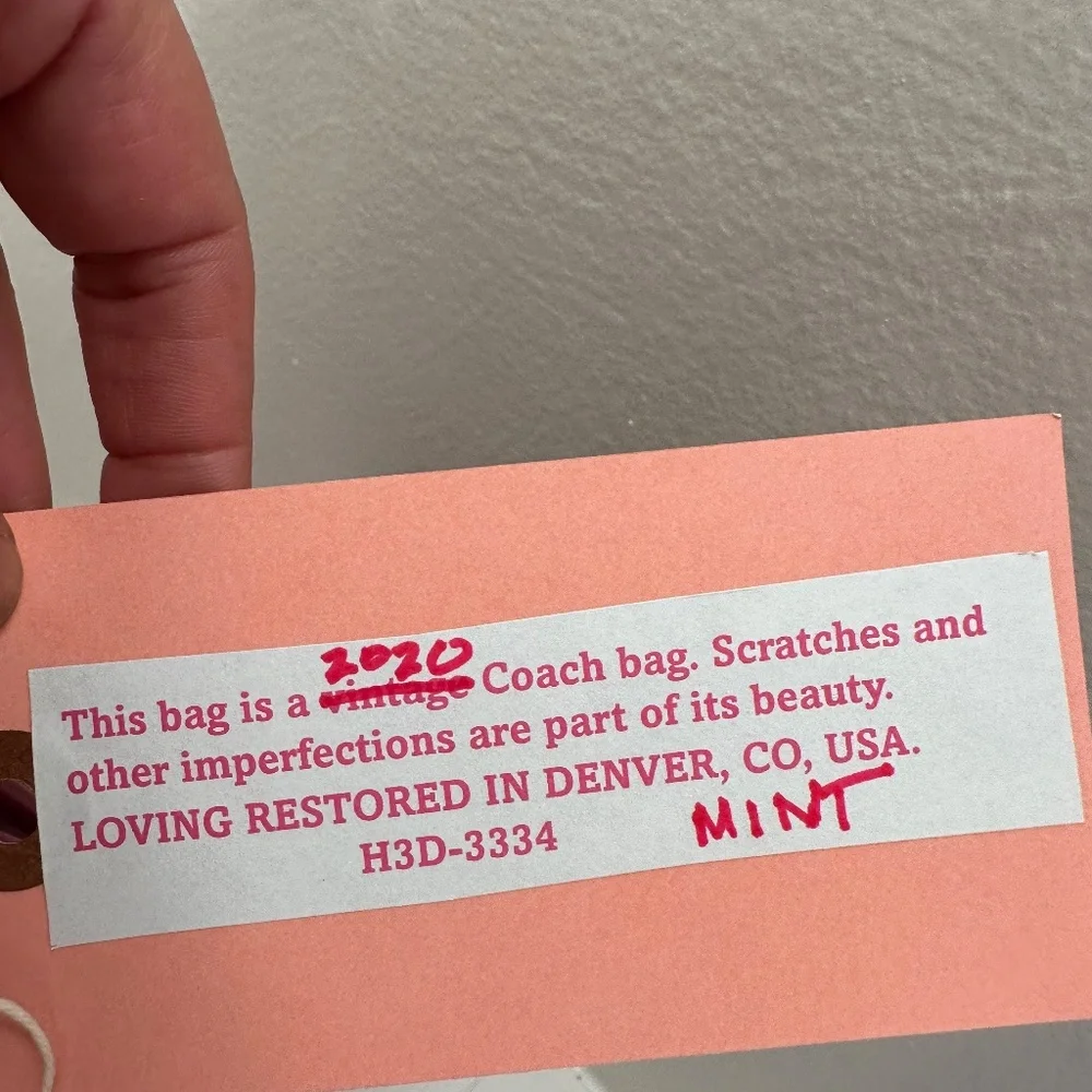 Cerise (Hot Pink) Coach Originals Day Pack Style Number 3334 circa 2020 - Picture 6 of 6